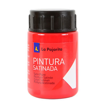 Bote 35 ml. pintura satinada bermellón La Pajarita 110322 Bote 35 ml. pintura satinada bermellón La Pajarita 110322