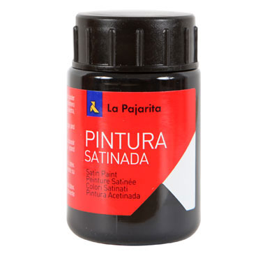 Bote 35 ml. pintura satinada negra La Pajarita 110622 Bote 35 ml. pintura satinada negra La Pajarita 110622