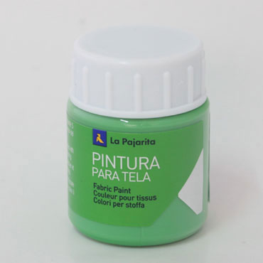 Bote 25 ml. pintura tela verde primavera La Pajarita 112471 Bote 25 ml. pintura tela verde primavera La Pajarita 112471