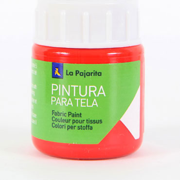 Bote 25 ml. pintura tela escarlata La Pajarita 113571 Bote 25 ml. pintura tela escarlata La Pajarita 113571