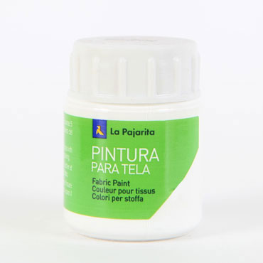 Bote 25 ml. pintura tela blanca La Pajarita 114371 Bote 25 ml. pintura tela blanca La Pajarita 114371