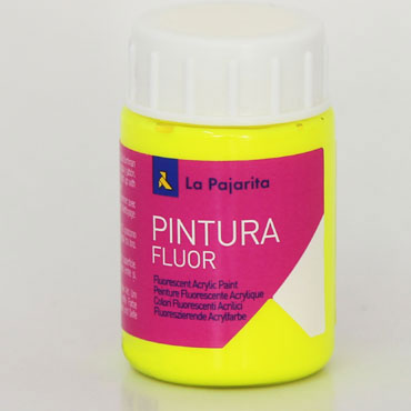 Bote 35 ml. pintura fluorescente amarilla La Pajarita 116722 Bote 35 ml. pintura fluorescente amarilla La Pajarita 116722