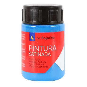 Bote 35 ml. pintura satinada cyan La Pajarita 118322 Bote 35 ml. pintura satinada cyan La Pajarita 118322