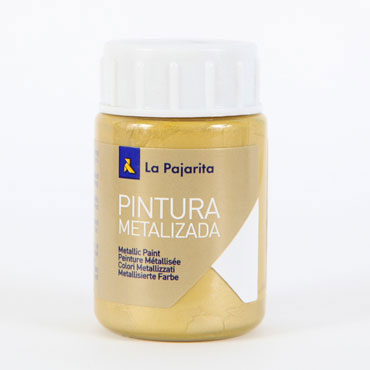 Bote 35 ml. pintura metalizada oro La Pajarita 125322 Bote 35 ml. pintura metalizada oro La Pajarita 125322