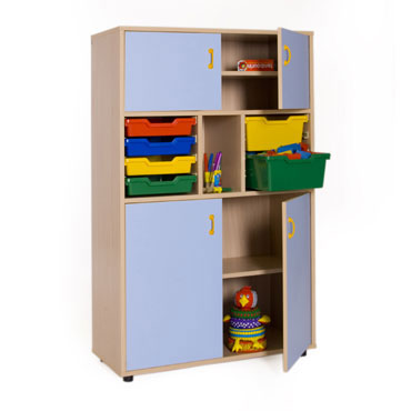 Armario 4 puertas cubetero 90x147x40 cm. Mobeduc 600315 Armario 4 puertas cubetero 90x147x40 cm. Mobeduc 600315