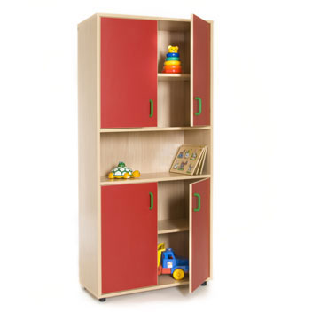 Armario 4 puertas y hueco 80x180x40 cm. Mobeduc 600407 Armario 4 puertas y hueco 80x180x40 cm. Mobeduc 600407