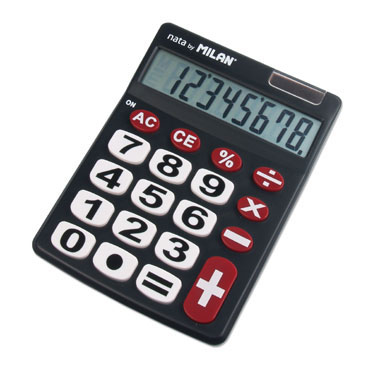 Calculadora teclas grandes 8 dígitos Milan 151708BL Calculadora teclas grandes 8 dígitos Milan 151708BL