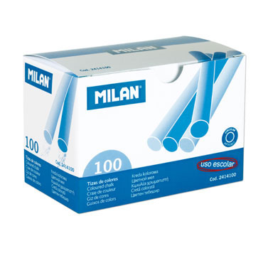 Caja 100 tizas colores Milan 2414100 Caja 100 tizas colores Milan 2414100