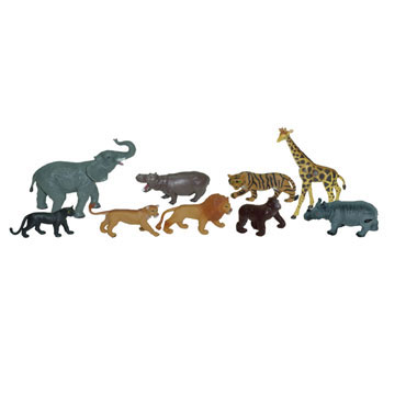 9 figuras de Animales Selva Miniland 25119 9 figuras de Animales Selva Miniland 25119