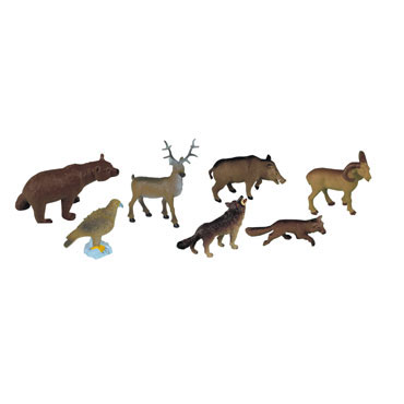 8 figuras de Animales Bosque Miniland 25126 8 figuras de Animales Bosque Miniland 25126
