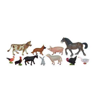 11 figuras de Animales Granja Miniland 27420 11 figuras de Animales Granja Miniland 27420