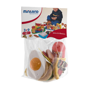 19 figuras de Comida rápida Miniland 30585 19 figuras de Comida rápida Miniland 30585