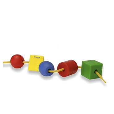 100 formas ensartables y 10 cordónes Miniland 31752 100 formas ensartables y 10 cordónes Miniland 31752