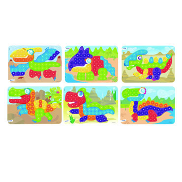 6 láminas dinos para pinchos Miniland 31864 6 láminas dinos para pinchos Miniland 31864