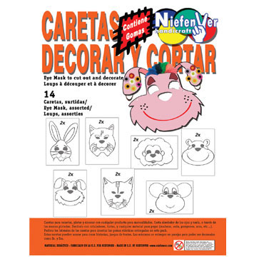 14 caretas animales Niefenver 0700133 14 caretas animales Niefenver 0700133