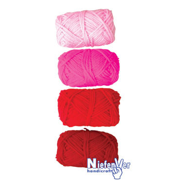 4 ovillos lana tonos rojos Niefenver 1100104 4 ovillos lana tonos rojos Niefenver 1100104