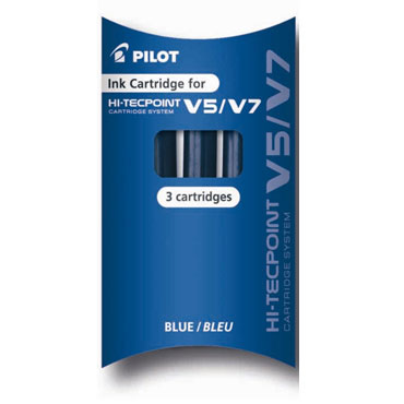 3 recargas rotulador Pilot V5 azul 3 recargas rotulador Pilot V5 azul