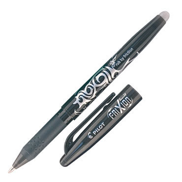 Bolígrafo borrable Frixion negro Pilot Bolígrafo borrable Frixion negro Pilot