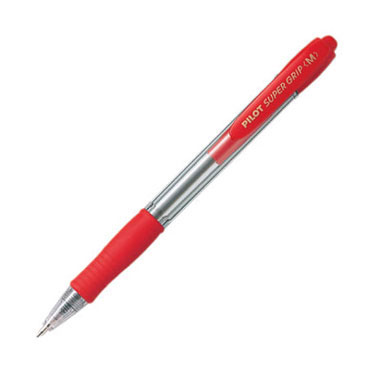 Bolígrafo Supergrip rojo Pilot Bolígrafo Supergrip rojo Pilot