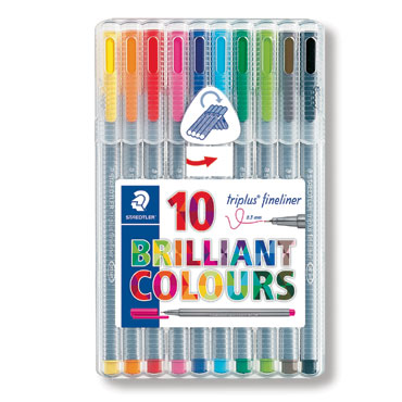 10 rotuladores Triplus Fineliner Staedtler 334SB10 10 rotuladores Triplus Fineliner Staedtler 334SB10