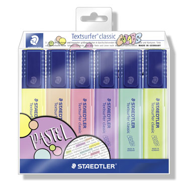 6 marcadores fluorescentes pastel Staedtler 364CWP6 6 marcadores fluorescentes pastel Staedtler 364CWP6