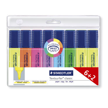 8 marcadores fluorescentes Staedtler 364WP8 8 marcadores fluorescentes Staedtler 364WP8