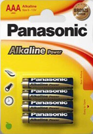 4 pilas alcalinas LR03/AAA Panasonic 4 pilas alcalinas LR03/AAA Panasonic