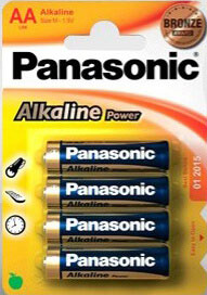 4 pilas alcalinas LR6/AA Panasonic 4 pilas alcalinas LR6/AA Panasonic