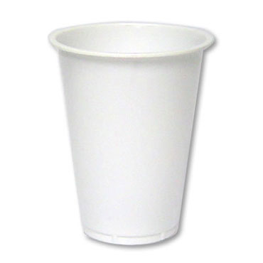 300 vasos plástico 0,1 l. blancos