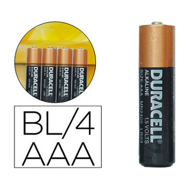BL4 pilas alcalinas Duracell Simply LR03/AAA 21315 BL4 pilas alcalinas Duracell Simply LR03/AAA 21315