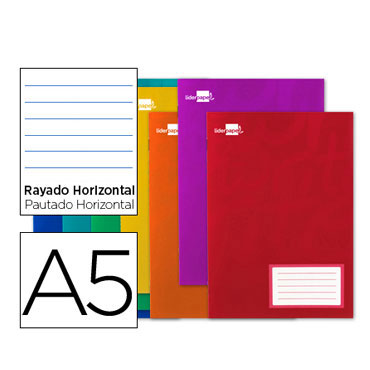 Libreta grapada 32 hojas Din A-5 horizontal 7mm. Liderpapel 22525 Libreta grapada 32 hojas Din A-5 horizontal 7mm. Liderpapel 22525