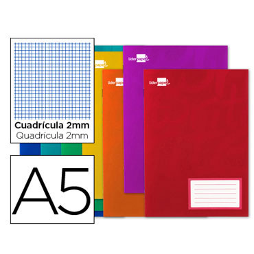 Libreta grapada 32 hojas Din A-5 milimetrada 2mm. Liderpapel 22526 Libreta grapada 32 hojas Din A-5 milimetrada 2mm. Liderpapel 22526