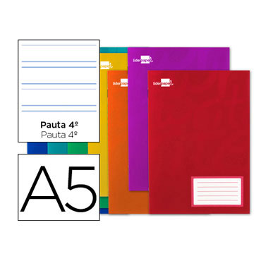Libreta grapada 32 hojas Din A-5 pauta 4º 3,5mm. Liderpapel 22529 Libreta grapada 32 hojas Din A-5 pauta 4º 3,5mm. Liderpapel 22529