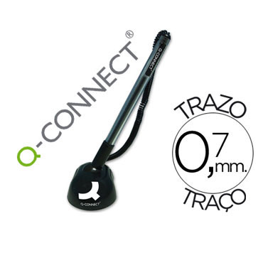 Bolígrafo con peana Q-Connect Bolígrafo con peana Q-Connect