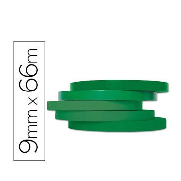 Cinta precintadora verde 66 m. x 9 mm. Q-Connect 46516 Cinta precintadora verde 66 m. x 9 mm. Q-Connect 46516