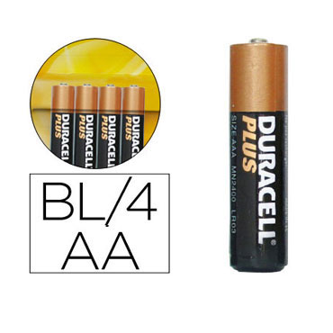 BL4 pilas alcalinas Duracell Plus Power LR6/AA BL4 pilas alcalinas Duracell Plus Power LR6/AA