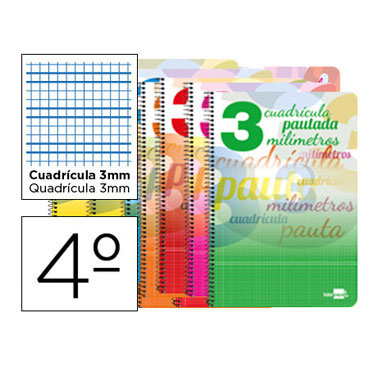 Cuaderno Pautaguía 4º pauta 3mm. Liderpapel 51704 Cuaderno Pautaguía 4º pauta 3mm. Liderpapel 51704
