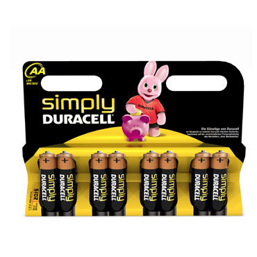 BL8 pilas alcalinas Duracell Simply LR6/AA 59550 BL8 pilas alcalinas Duracell Simply LR6/AA 59550