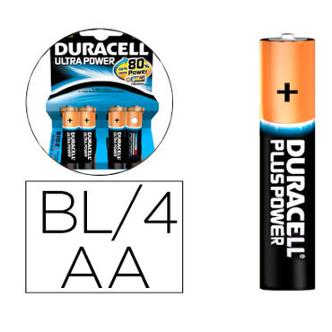 BL4 pilas alcalinas Duracell Ultra Power LR6/AA BL4 pilas alcalinas Duracell Ultra Power LR6/AA