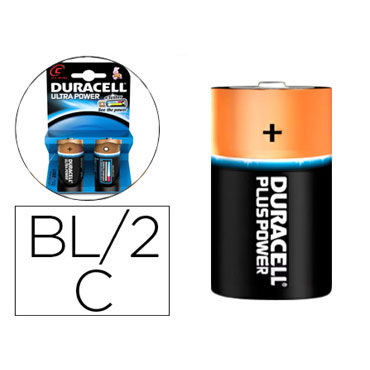 BL2 pilas alcalinas Duracell Ultra Power LR14/C BL2 pilas alcalinas Duracell Ultra Power LR14/C