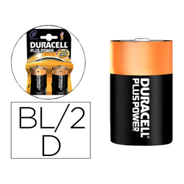 BL2 pilas alcalinas Duracell recargables D