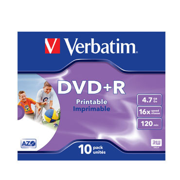 10 DVD+R 4,7GB 16X Verbatim
