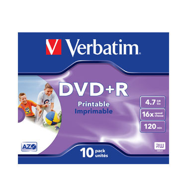 10 DVD+R 4,7GB 16X Verbatim 43508 10 DVD+R 4,7GB 16X Verbatim 43508
