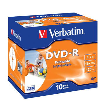 10 DVD-R 4,7GB 16X Verbatim 43521 10 DVD-R 4,7GB 16X Verbatim 43521