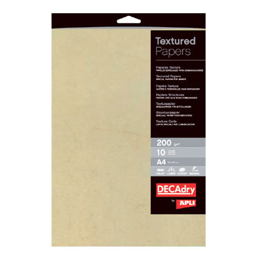 Papel textura Habana 10HJ Din A-4 200 g/m² Apli 11960 Papel textura Habana 10HJ Din A-4 200 g/m² Apli 11960
