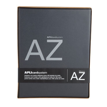 Tarjetero PVC negro A-4 400 tarjetas Apli 13168 Tarjetero PVC negro A-4 400 tarjetas Apli 13168