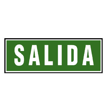 Pack 2 placas PVC SALIDA300x105 mm. Archivo 2000 6170-06 Pack 2 placas PVC SALIDA300x105 mm. Archivo 2000 6170-06