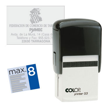 Printer 53.D 7 líneas personalizables 45x30 mm. Colop PR.53