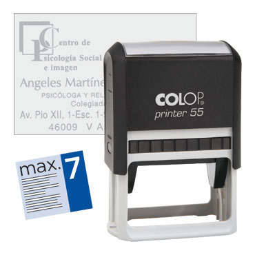 Printer 55 8 líneas personalizables 60x40 mm. Colop PR.55