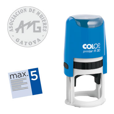 Printer R30 4 líneas personalizables ø30 mm. Colop PR.R30 Printer R30 4 líneas personalizables ø30 mm. Colop PR.R30